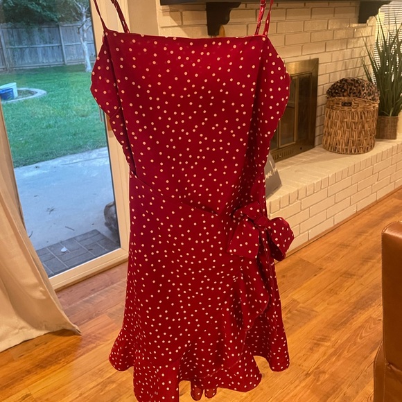 Red Mini Dress - Picture 2 of 3